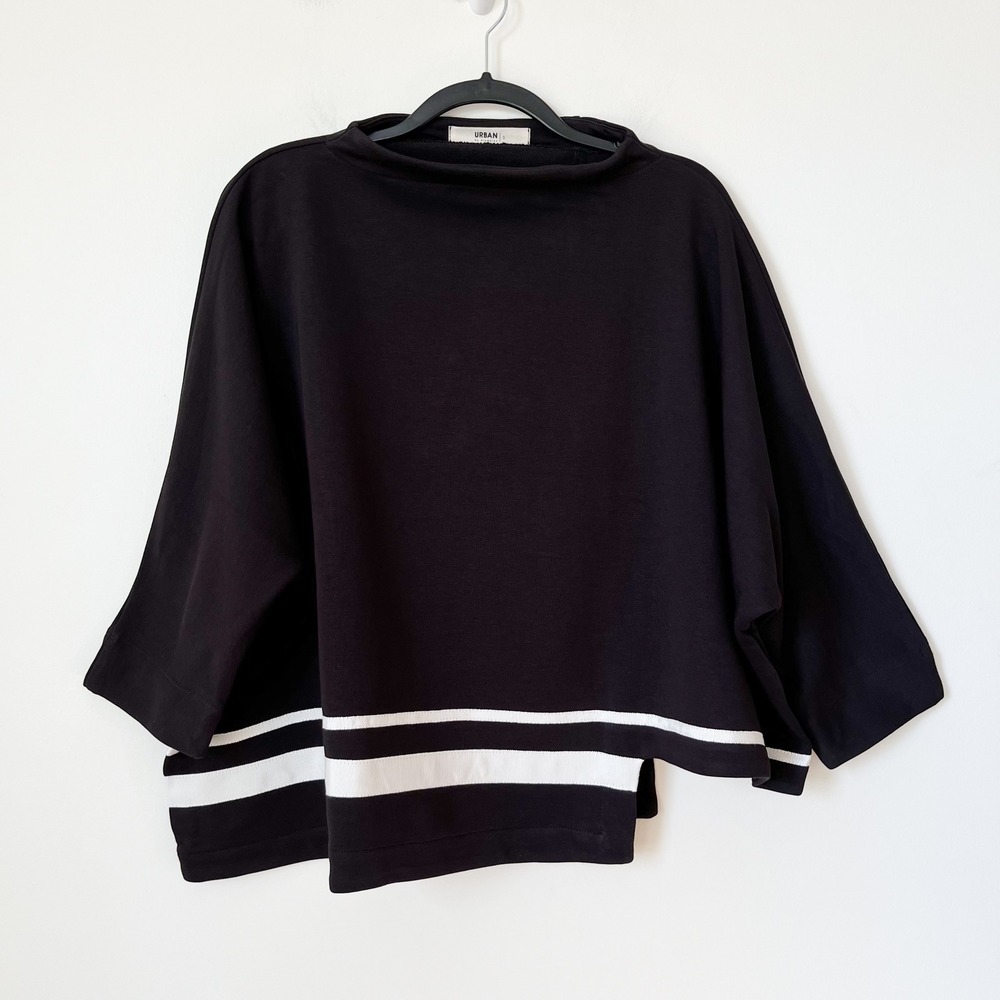 NEW Urban by Alembika Nougat Cutaway Top‎ Black Womens Small